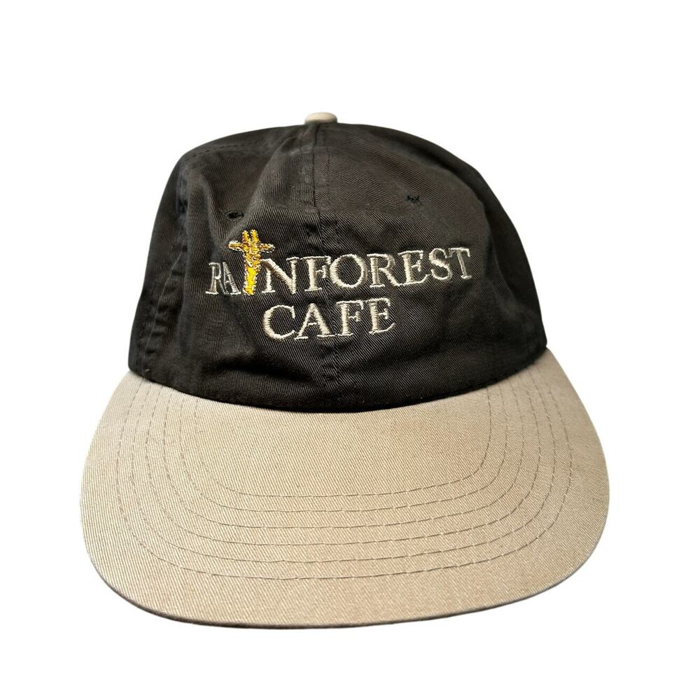 Rainforest Cafe Vintage Mall of America safari green tan giraffe color hat OSFA